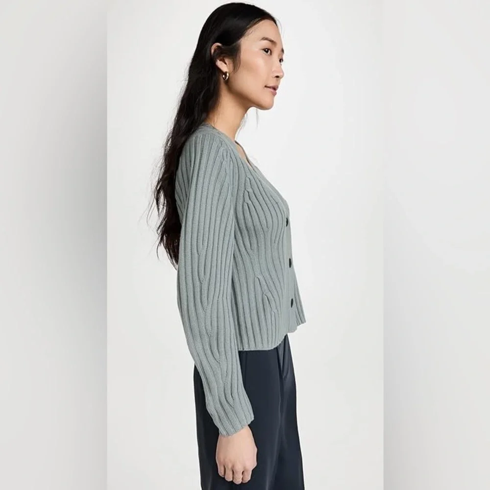 Vince Poet Sleeve Merino-Cashmere Cardigan - Picture 3 of 5